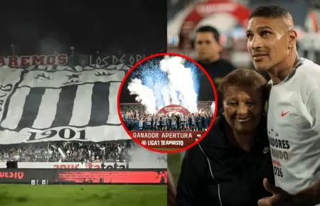 Paolo Guerrero celebr� su primer t�tulo con Alianza Lima