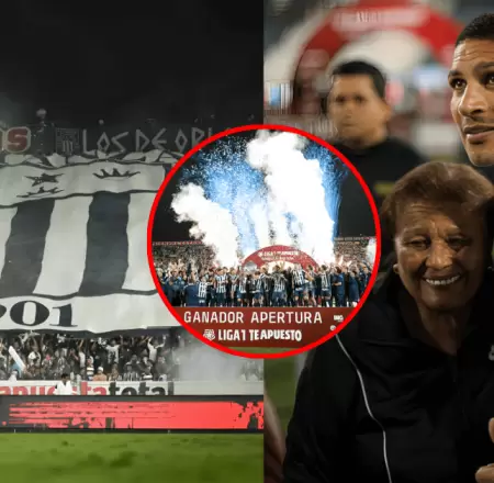 Paolo Guerrero celebr� su primer t�tulo con Alianza Lima
