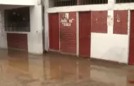 Rotura de tuber�a de Sedapal inunda colegio Fe y Alegr�a N.� 25 en San Juan de Lurigancho