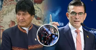 El exmandatario exige la salida de Paz.