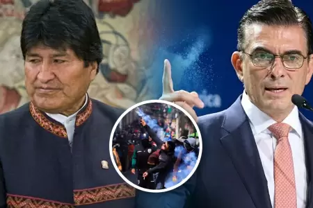 El exmandatario exige la salida de Paz.