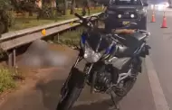 Surco: Motociclista muere tras despistarse e impactar contra baranda en la Panamericana Sur