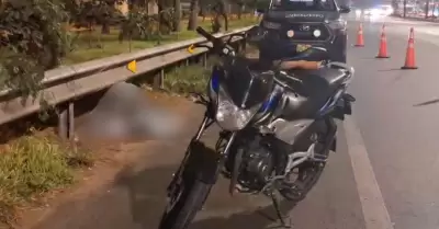 Motociclista muere en accidente de tr�nsito en la Panamericana Sur