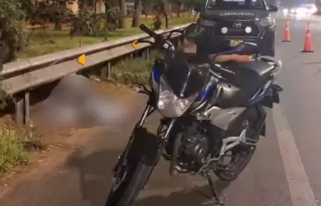 Motociclista muere en accidente de tr�nsito en la Panamericana Sur