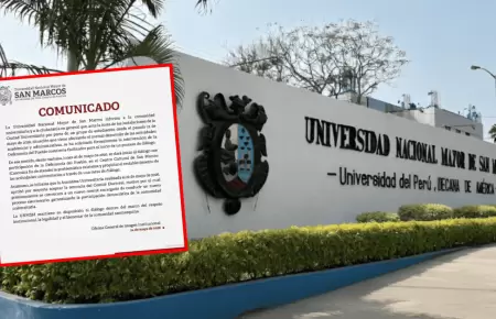 San Marcos anunci� el inicio de una mesa de di�logo