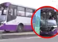 SJL: Bus del Corredor Morado choc� aparatosamente contra estructura de la L�nea 1 dejando 9 heridos