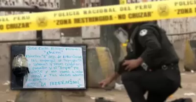 Dejan granada en penal Castro Castro