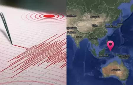Sismo de 5.6 sentido en Indonesia.