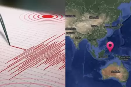 Sismo de 5.6 sentido en Indonesia.