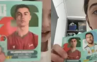 �lbum del Mundial 2026: Ni�a se viraliza en redes al tocarle figuritas de Lionel Messi y Cristiano Ronaldo