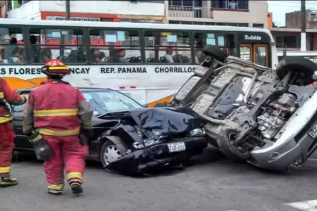 Atenciones telef�nicas por accidentes de tr�nsito ascienden las 5 mil llamadas