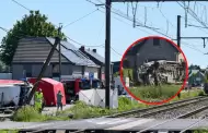 Tragedia en v�a ferroviaria: Tren de pasajeros embiste bus escolar dejando al menos cuatro fallecidos