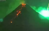 Meteoro cae sobre un volcán en erupción e ilumina de verde la noche de Filipinas