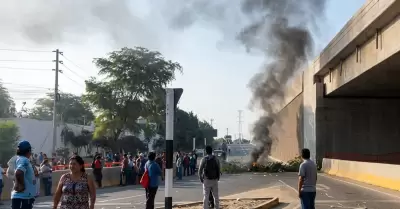 Protesta de productores arroceros en Piura