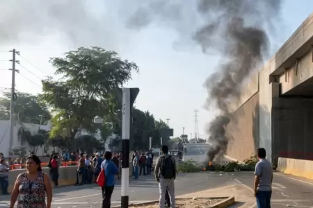 Protesta de productores arroceros en Piura