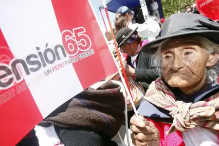 Pensi�n 65: Conoce si eres beneficiario de la subvenci�n de S/350 en junio de 20