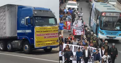 Transportistas anuncian paro.
