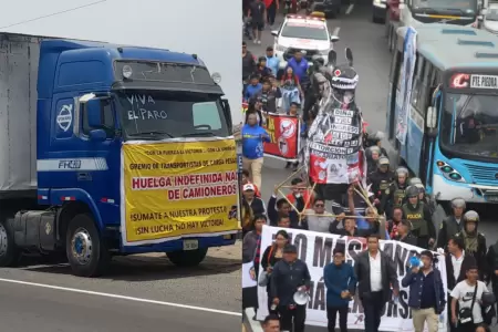 Transportistas anuncian paro.