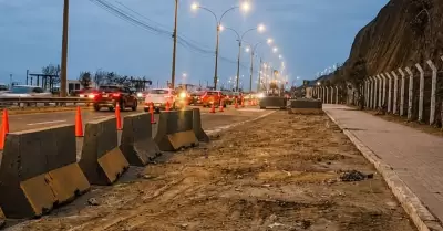 MML instal� bloques de concreto en la Costa Verde de San Miguel.