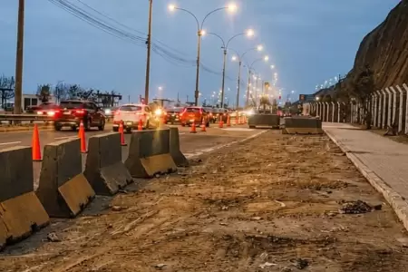 MML instal� bloques de concreto en la Costa Verde de San Miguel.