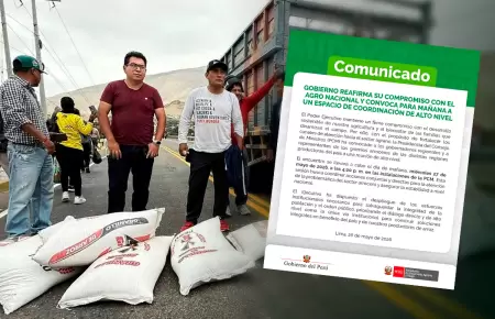 Gobierno toma medidas tras reclamos y protestas del sector agricultor.