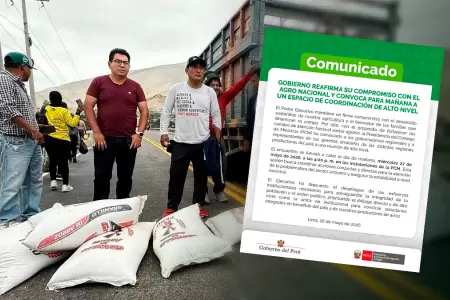 Gobierno toma medidas tras reclamos y protestas del sector agricultor.