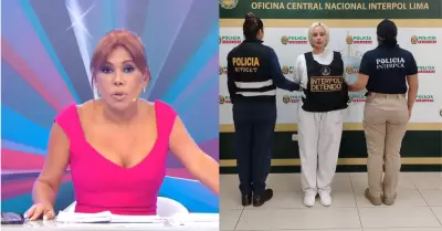 Magaly recuerda las pol�micas de Nadeska Widausky tras su detenci�n por la Inter