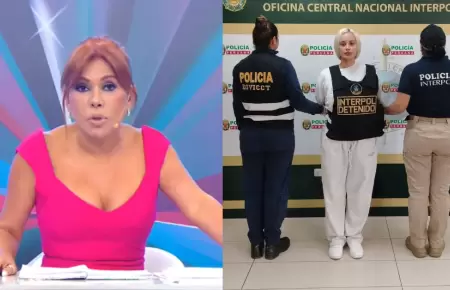 Magaly recuerda las pol�micas de Nadeska Widausky tras su detenci�n por la Inter