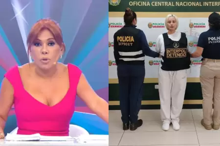 Magaly recuerda las pol�micas de Nadeska Widausky tras su detenci�n por la Inter