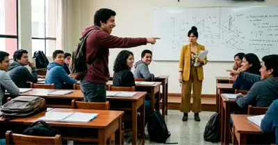 El cuestionamiento del alumno fue severo.