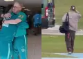Neymar lleg� en helic�ptero privado a concentraci�n de Brasil y se dio emotivo abrazo con Carlo Ancelotti