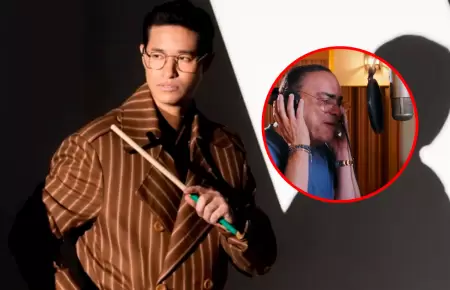 El percusionista mostr� un avance de lo que ser� su disco m�s personal.