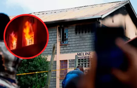 Incendio en escuela de ni�as en Kenia.