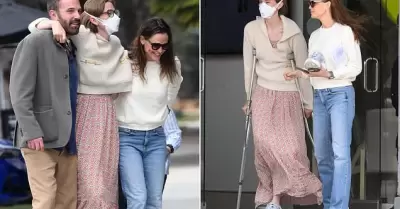 Actores de Hollywood reaparecen juntos en centro m�dico tras lesi�n de su hija.