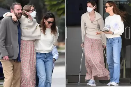 Actores de Hollywood reaparecen juntos en centro m�dico tras lesi�n de su hija.