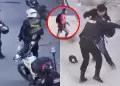 Polic�as motorizados son asaltados por delincuentes que les robaron sus propias armas en plena v�a p�blica