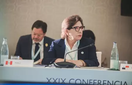 la ministra de educacion de peru, maria esther cuadros, participa en la xxix con