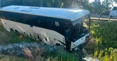 Choque m�ltiple en autopista de Virginia.