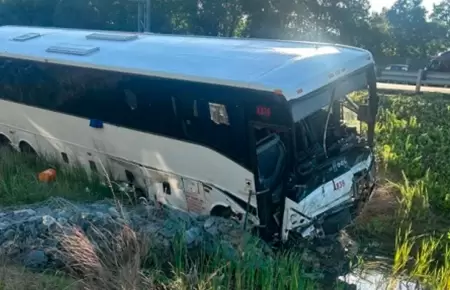 Choque m�ltiple en autopista de Virginia.