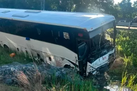 Choque m�ltiple en autopista de Virginia.