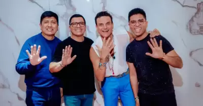 Grupo 5 se present� en el concierto de Silvestre Dangond