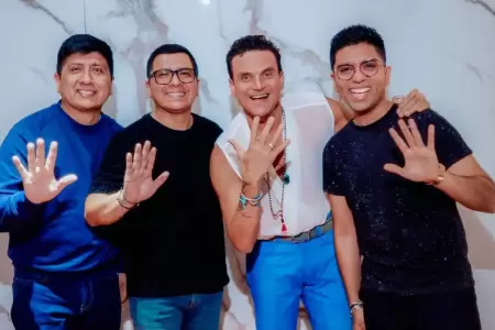 Grupo 5 se present� en el concierto de Silvestre Dangond