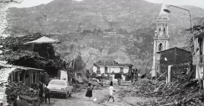 Terremoto en Yungay.