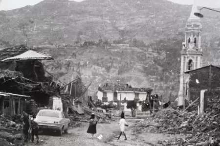 Terremoto en Yungay.