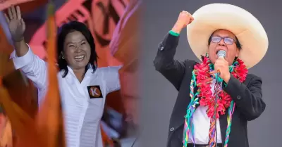 Keiko Fujimori y Roberto S�nchez