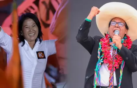 Keiko Fujimori y Roberto S�nchez