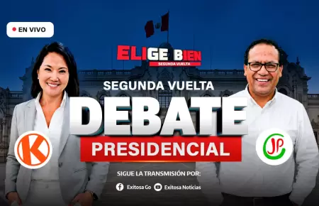 Keiko Fujimori y Roberto S�nchez se enfrentan en el �ltimo debate de las Eleccio