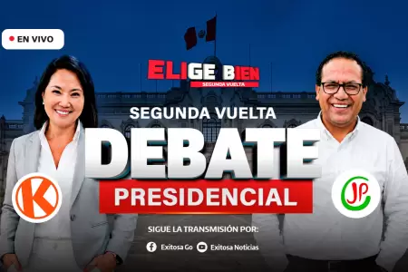 Keiko Fujimori y Roberto S�nchez se enfrentan en el �ltimo debate de las Eleccio
