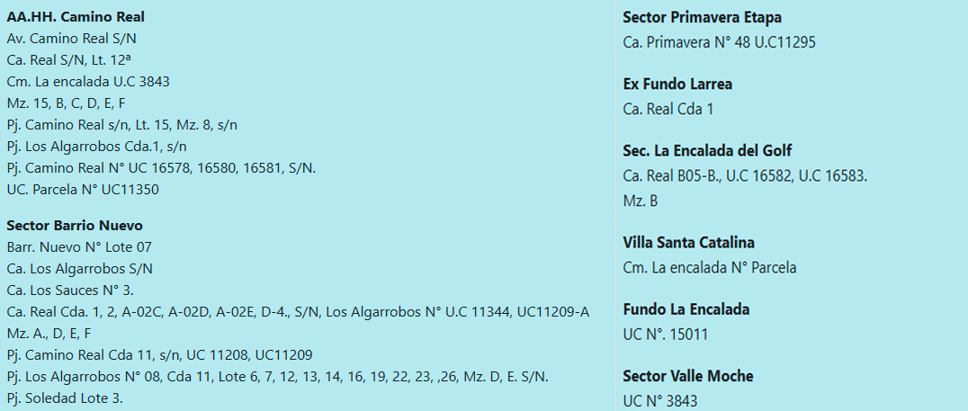 Sin luz el 2 de junio en Trujillo, La Libertad.