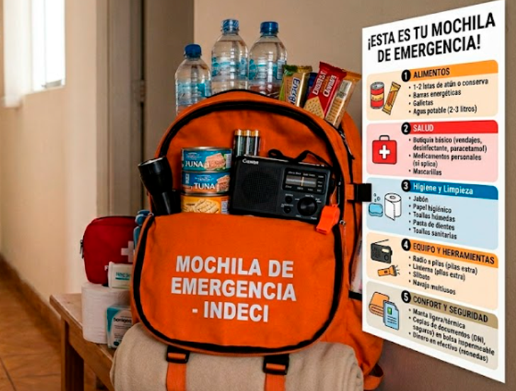 Mochila de emergencias.
